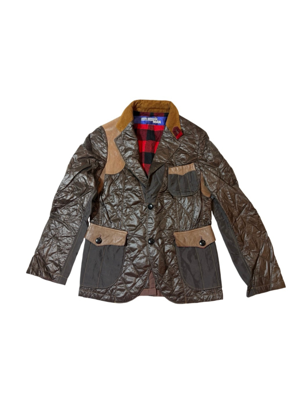 Junya Watanabe Comme Des Garcons MAN Patchwork Quilted Jacket Leather